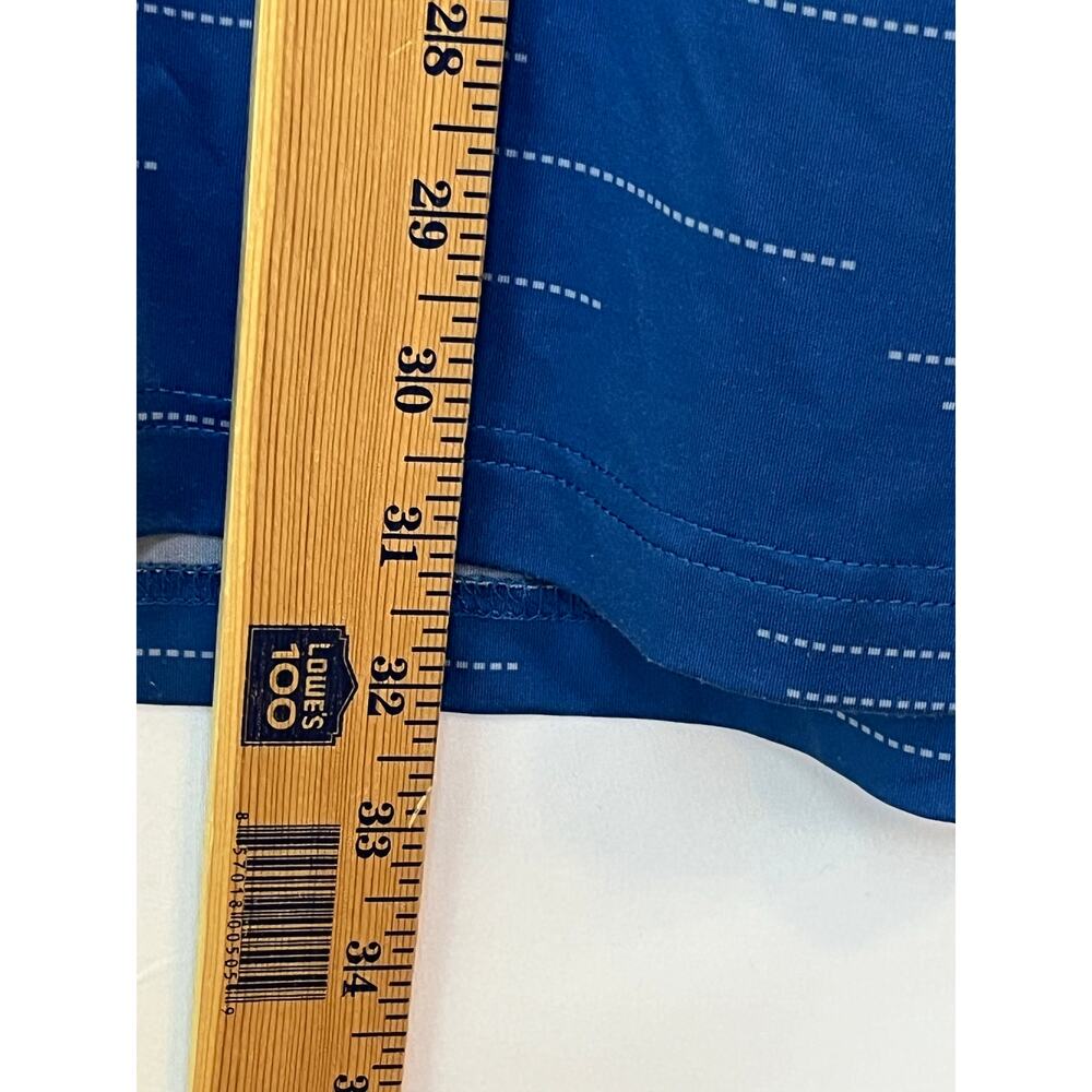 Levelwear Men's Large Blue Golf Polo Shirt 3 Button Short Sleeve Athletic Casual - Picture 6 of 8